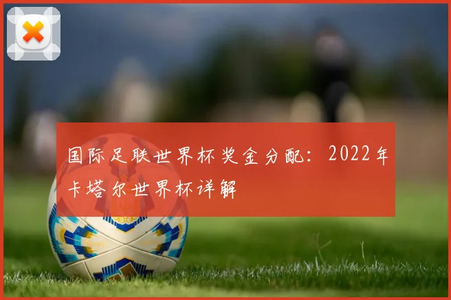 国际足联世界杯奖金分配：2022年卡塔尔世界杯详解